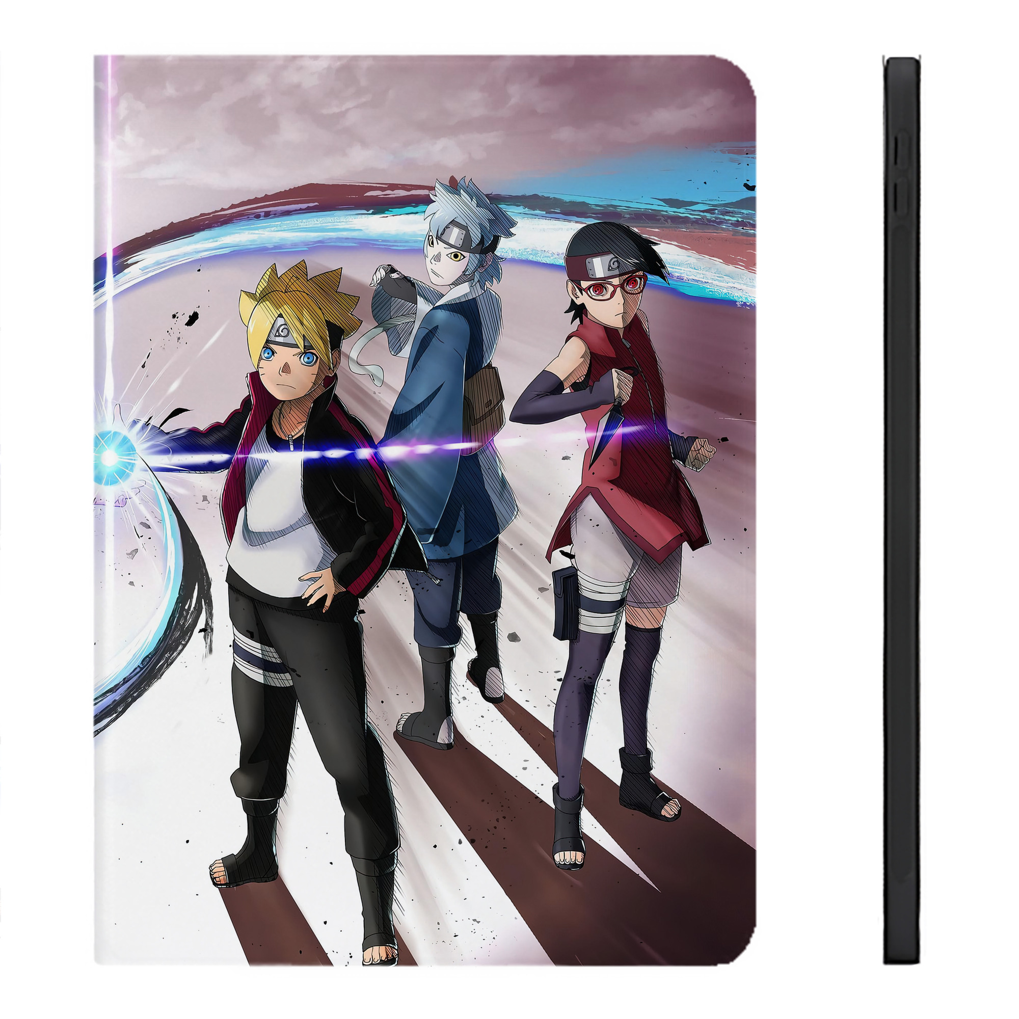 （画像用） NARUTO -ナルト- NARUTO -ナルト- 疾風伝 IPadケース ペンホルダー付き ブックスタイルデザイン